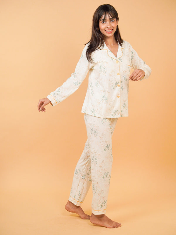 Meadow Whisper Floral Nightsuit Set